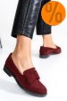 Mocasini visinii piele naturala intoarsa 2s77110
