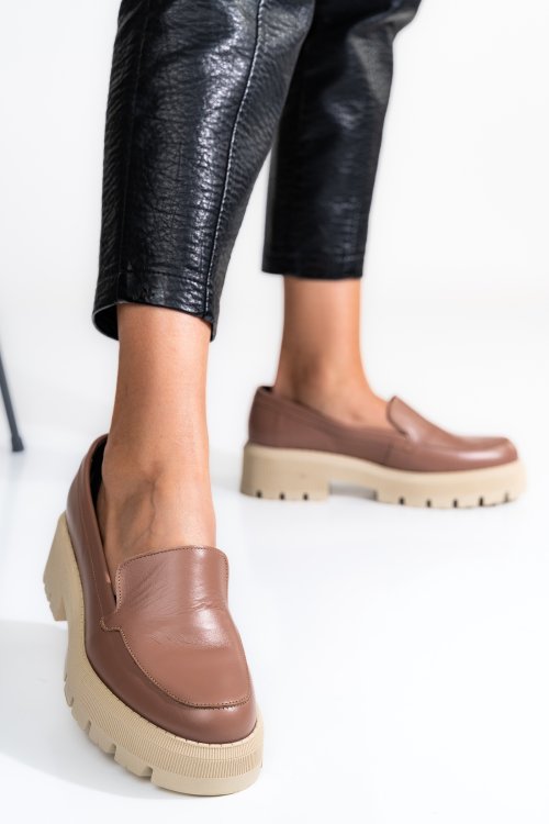 Mocasini nude piele naturala 2s7722