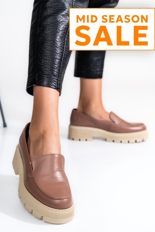 Mocasini nude piele naturala 2s7722