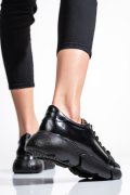 PANTOFI SPORT NEGRI PIELE NATURALA 3S77011B