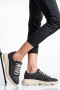 PANTOFI SPORT GREY PIELE NATURALA INTOARSA 3S77011B