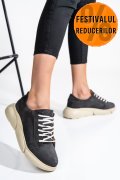 PANTOFI SPORT GREY PIELE NATURALA INTOARSA 3S77011B