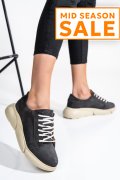 PANTOFI SPORT GREY PIELE NATURALA INTOARSA 3S77011B