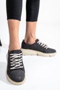 PANTOFI SPORT GREY PIELE NATURALA INTOARSA 3S77011B