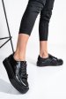 Pantofi sport full black piele naturala 3s77000