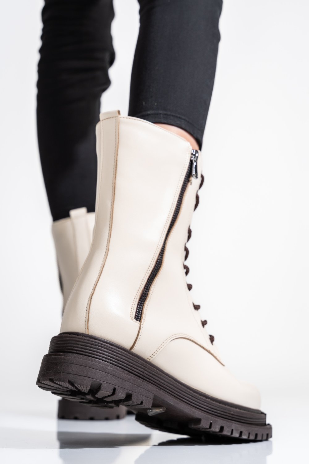 GHETE DAMA PIELE NATURALA BEJ 2S7732-036NP