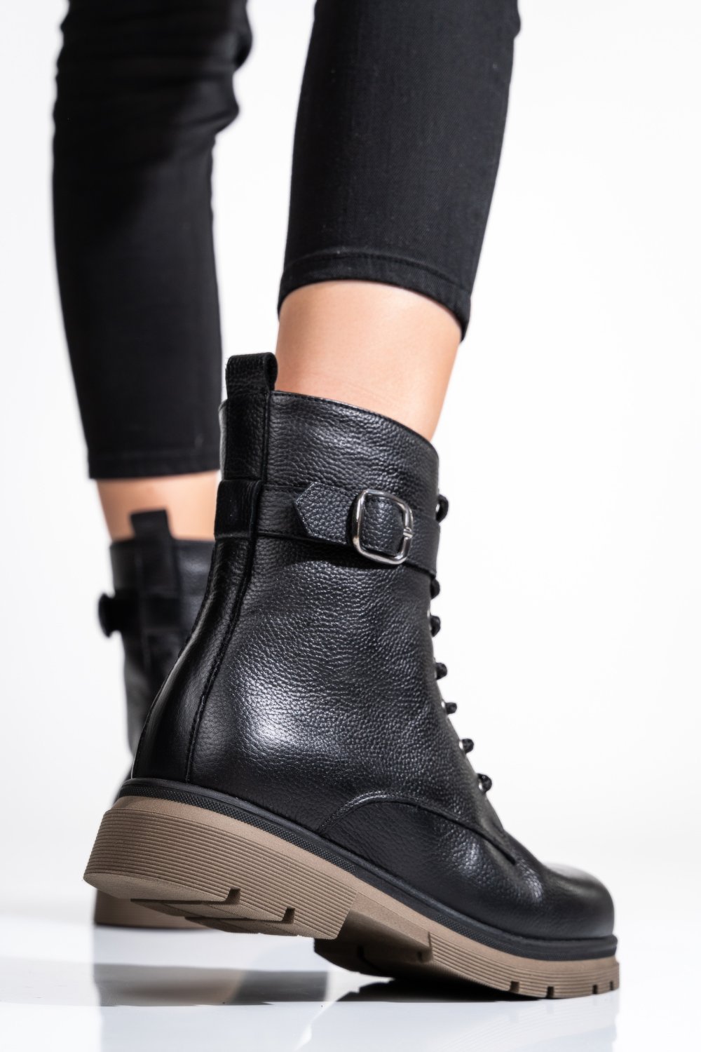 GHETE DAMA PIELE NATURALA NEGRE 2S7732-034FL