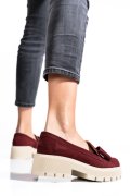 MOCASINI VISINII PIELE NATURALA INTOARSA 2S77115