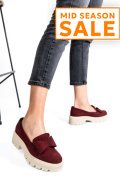 MOCASINI VISINII PIELE NATURALA INTOARSA 2S77115