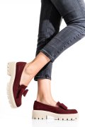 MOCASINI VISINII PIELE NATURALA INTOARSA 2S77115