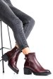 Botine visinii piele naturala 4s7726