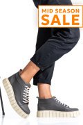 GHETE DAMA PIELE NATURALA GRI 3S77300
