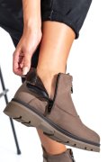 GHETE DAMA PIELE NATURALA BEJ 232-035NBK