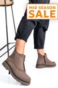 GHETE DAMA PIELE NATURALA BEJ 232-035NBK