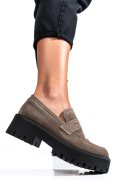 MOCASINI TAUPE PIELE NATURLA AINTOARSA 0S7750