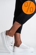 PANTOFI SPORT DAMA PIELE NATURALA ALB MARO 3S77001B