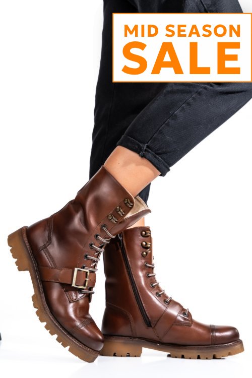 Ghete dama piele naturala maro 1s7756