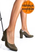 PANTOFI KHAKI PIELE NATURALA 3S77292
