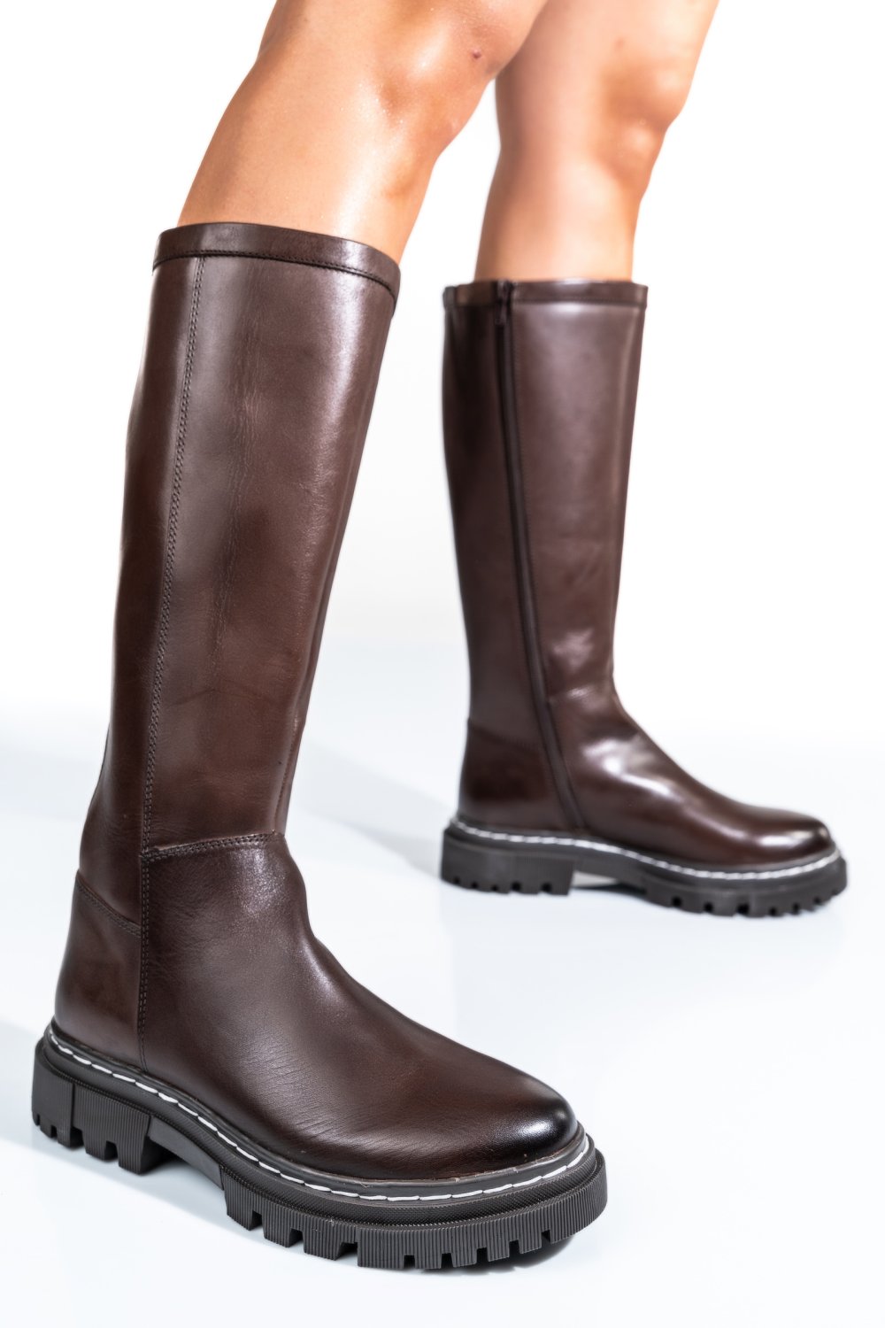 CIZME DAMA PIELE NATURALA MARO INCHIS BS77B063206