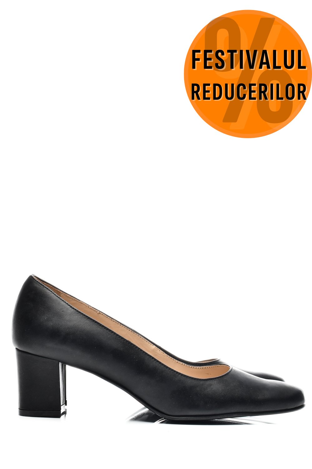 PANTOFI NEGRI PIELE NATURALA 3S77475