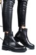 Ghete negre piele naturala 222841np