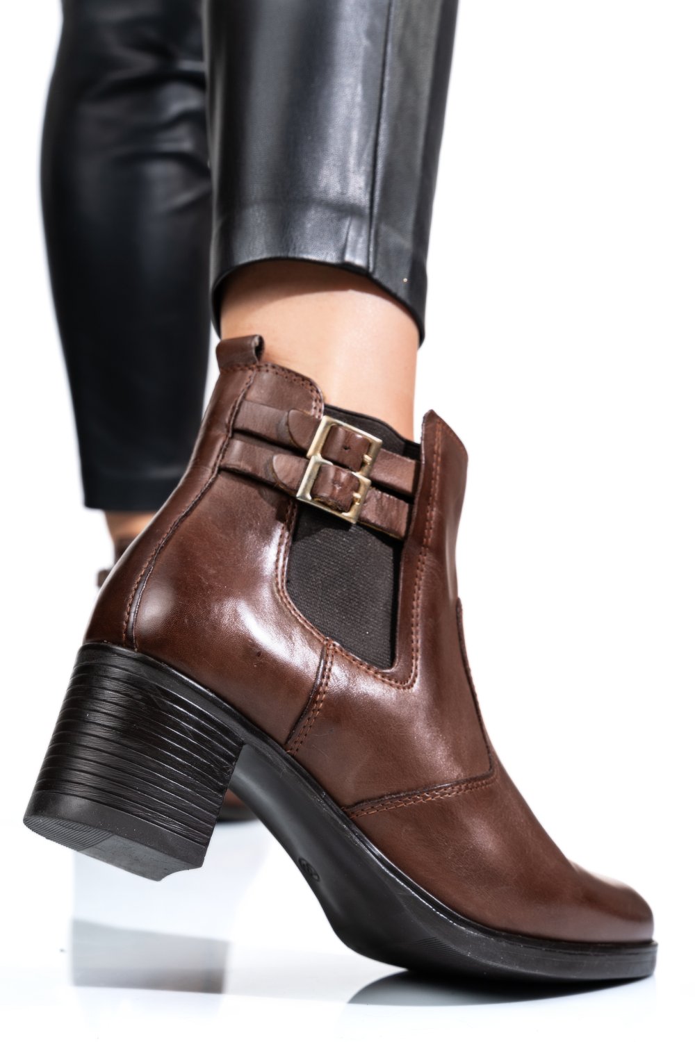 BOTINE DAMA PIELE NATURALA MARO WS77H70H11
