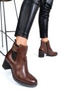 BOTINE DAMA PIELE NATURALA MARO WS77H70H11
