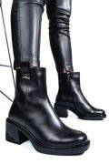 GHETE NEGRE PIELE NATURALA 4S7727