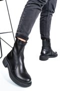 GHETE DAMA IMBLANITE PIELE NATURALA BLACK 4S7724