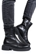 GHETE DAMA IMBLANITE PIELE NATURALA BLACK 4S7724