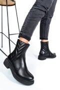 GHETE DAMA IMBLANITE PIELE NATURALA NEGRE  4S7724