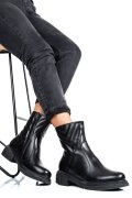 GHETE DAMA IMBLANITE PIELE NATURALA NEGRE  4S7724