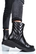 GHETE DAMA IMBLANITE PIELE NATURALA NEGRE  4S7724
