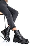 GHETE DAMA IMBLANITE PIELE NATURALA NEGRE 4S7729