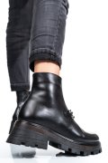 GHETE DAMA IMBLANITE PIELE NATURALA NEGRE 4S7729