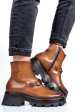 Ghete dama imblanite piele naturala maro 4s7729