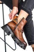 GHETE DAMA IMBLANITE PIELE NATURALA MARO 4S7729