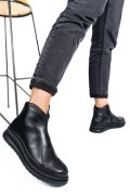 GHETE DAMA IMBLANITE PIELE NATURALA NEGRE 4S7720