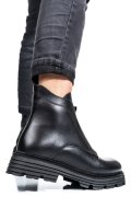 GHETE DAMA IMBLANITE PIELE NATURALA NEGRE 4S7723