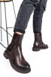 Ghete dama imblanite piele naturala maro 4s7724