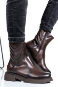 GHETE DAMA IMBLANITE PIELE NATURALA MARO 4S7724