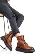 Ghete dama imblanite piele naturala maro 3s7774