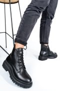 GHETE DAMA IMBLANITE PIELE NATURALA NEGRE 4S7722