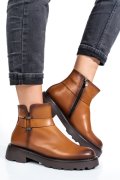 GHETE DAMA IMBLANITE PIELE NATURALA MARO 4S7734
