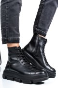 GHETE DAMA IMBLANITE PIELE NATURALA NEGRE 4S7728