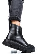 GHETE DAMA IMBLANITE PIELE NATURALA NEGRE 4S7728
