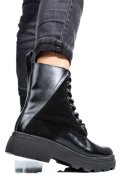GHETE DAMA IMBLANITE PIELE NATURALA NEGRE 1S7750LIB