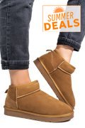 GHETE DAMA IMBLANITE PIELE NATURALA INTOARSA MARO 1S771200
