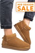 GHETE DAMA IMBLANITE PIELE NATURALA INTOARSA MARO 1S771200