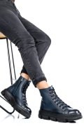 GHETE DAMA IMBLANITE PIELE NATURALA ALBASTRE 4S7728